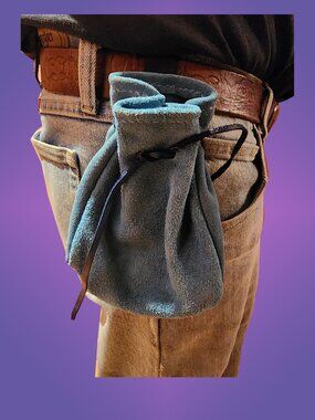 Handmade Suede Coin Pouch